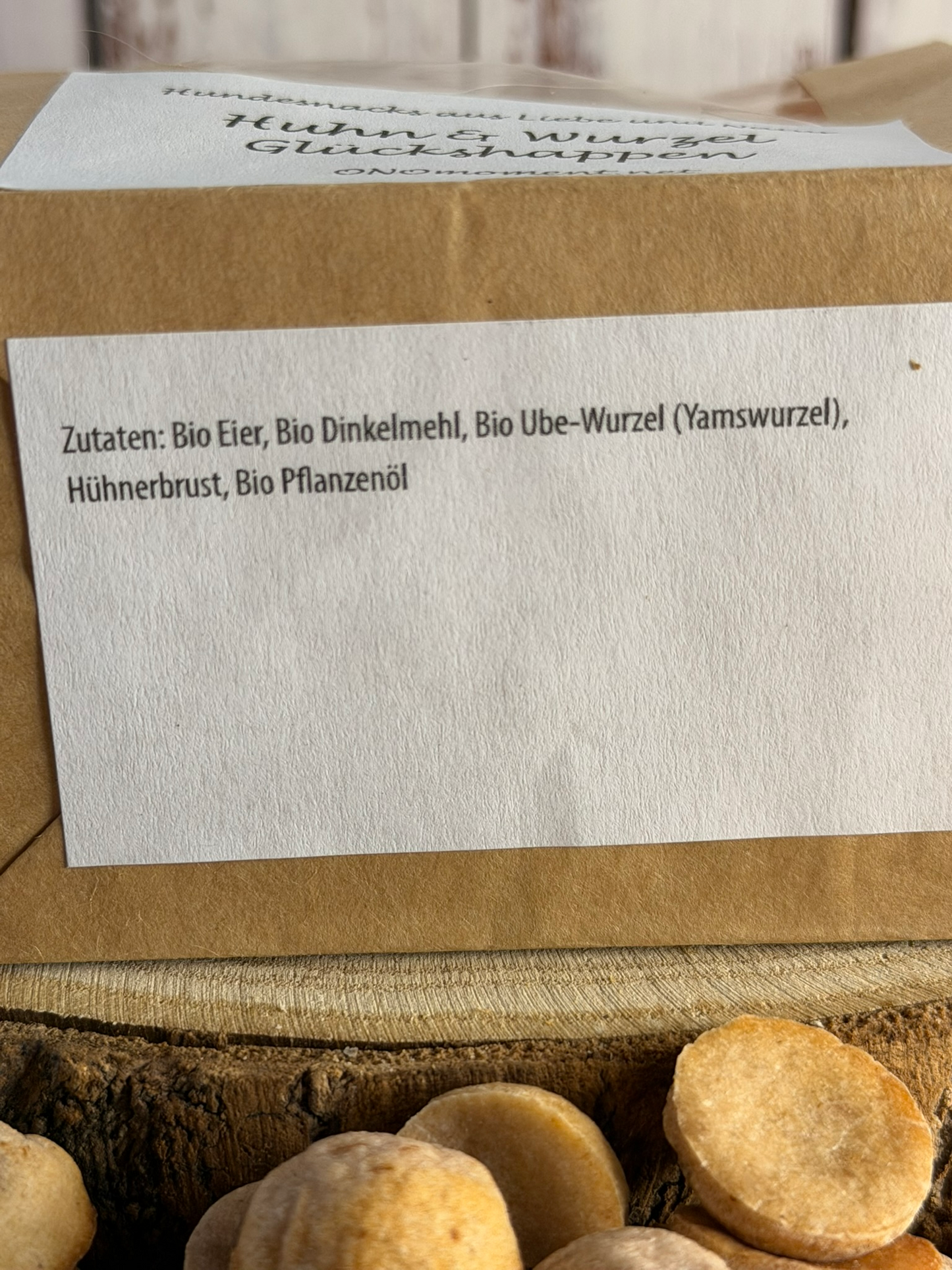 Huhn & Wurzel Glückshappen für Hunde mit Hühnchen und Yamswurzel