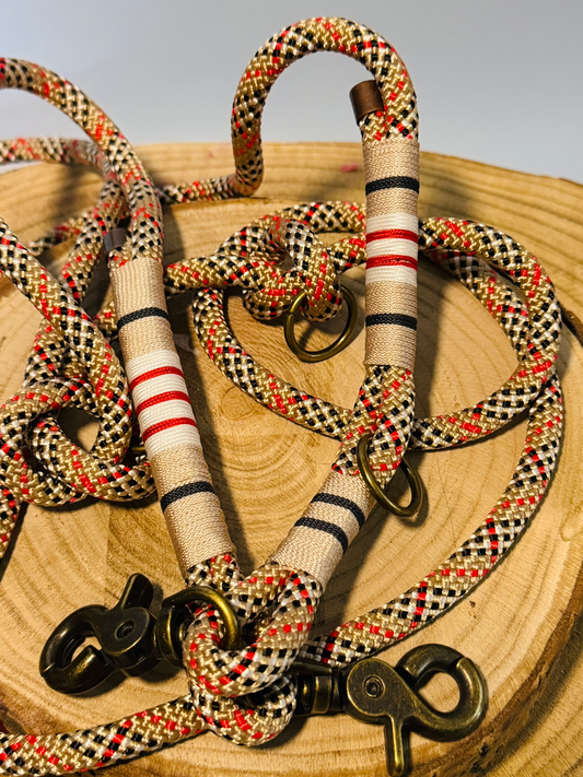 Führleine verstellbar aus Tau für Hunde