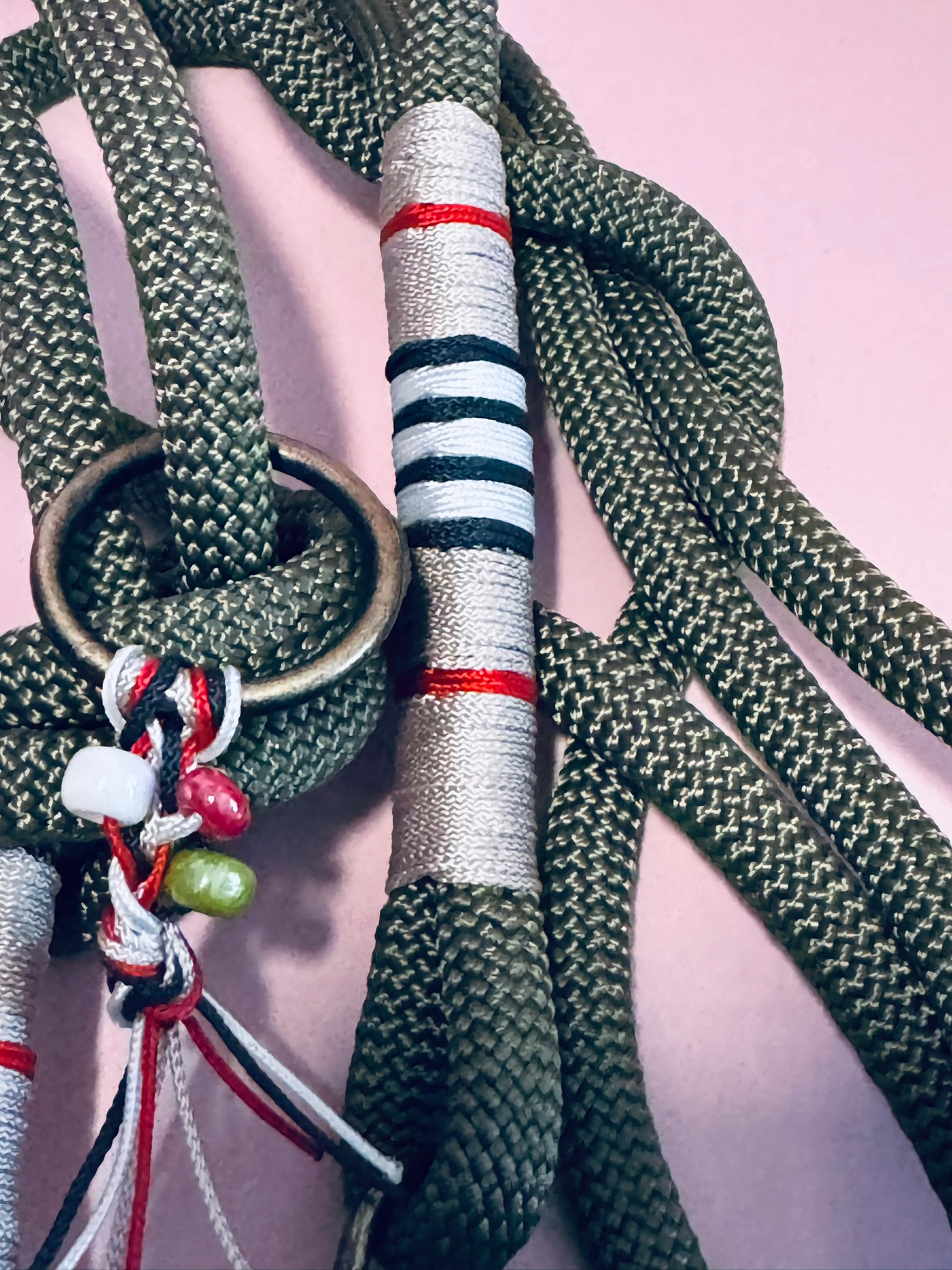 Tauleine für mittelgroße und große Hunde in oliv,  stylisches Design