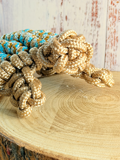 Hundespielzeug aus PPM Seil, die Schildkröte ist super als  Apportierspielzeug