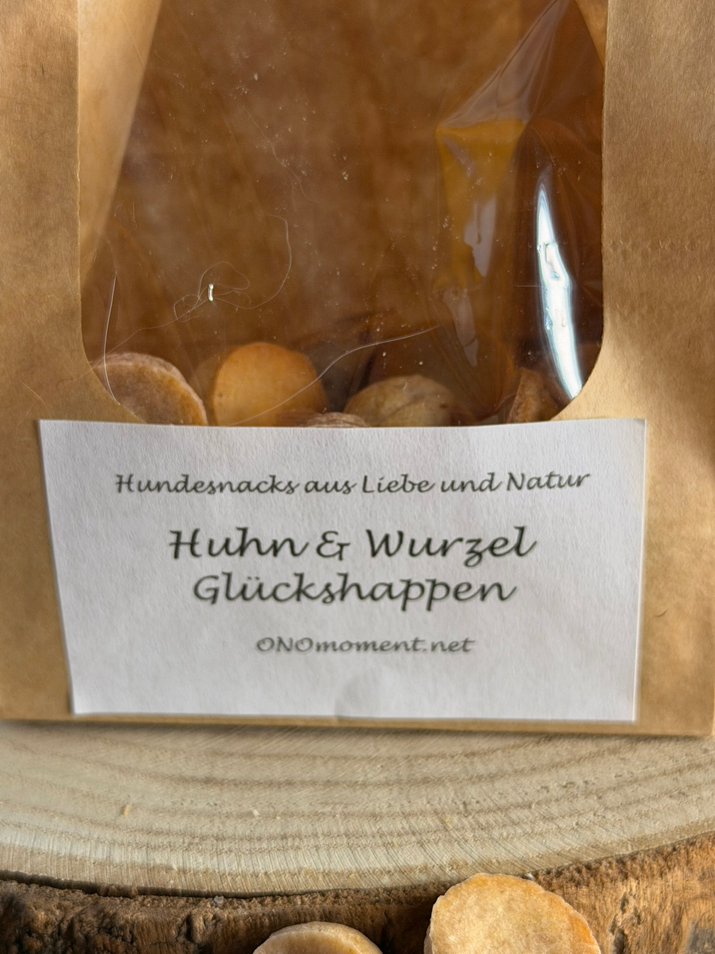 Huhn & Wurzel Glückshappen für Hunde mit Hühnchen und Yamswurzel